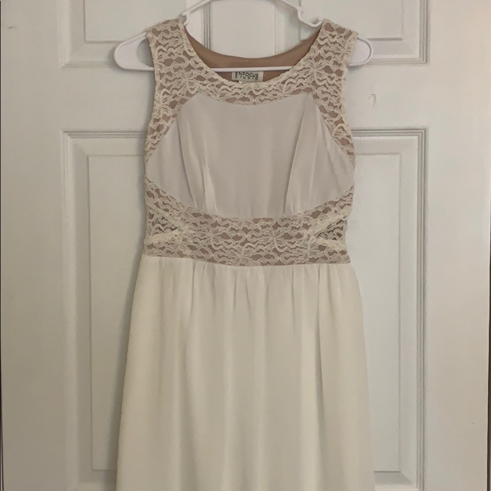 White lace dress